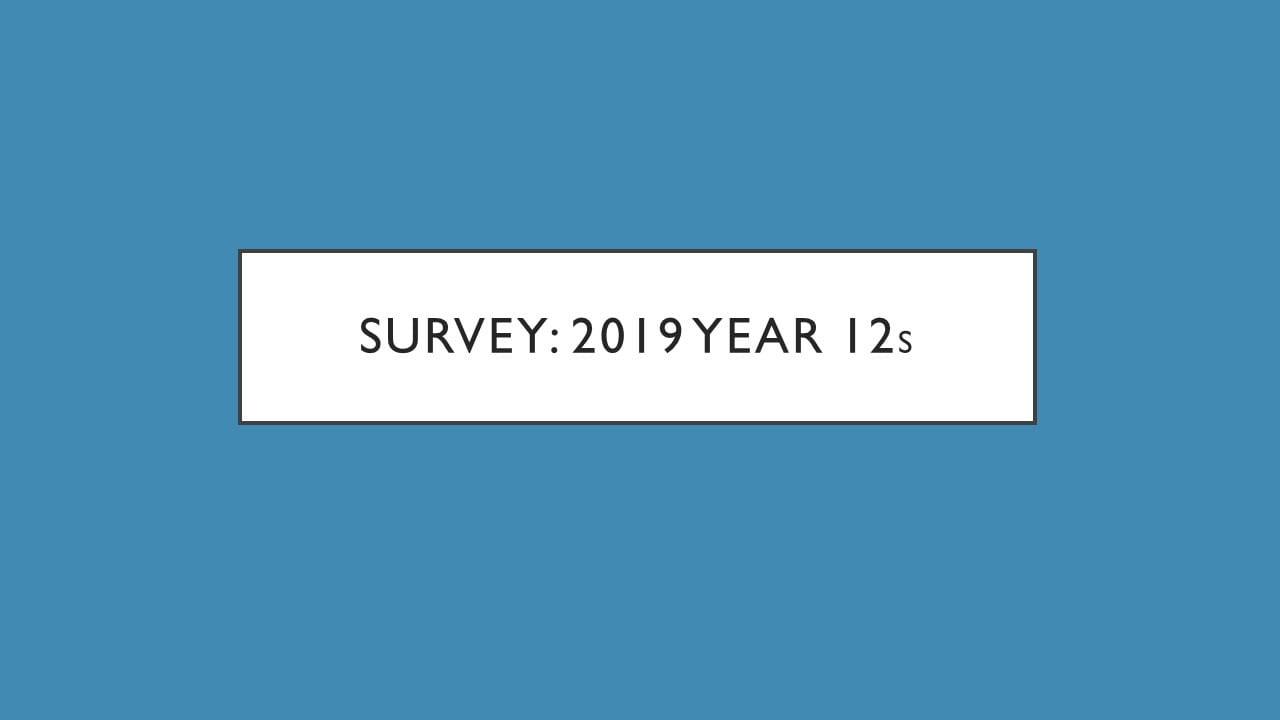 Next Step Survey  |  Year 12